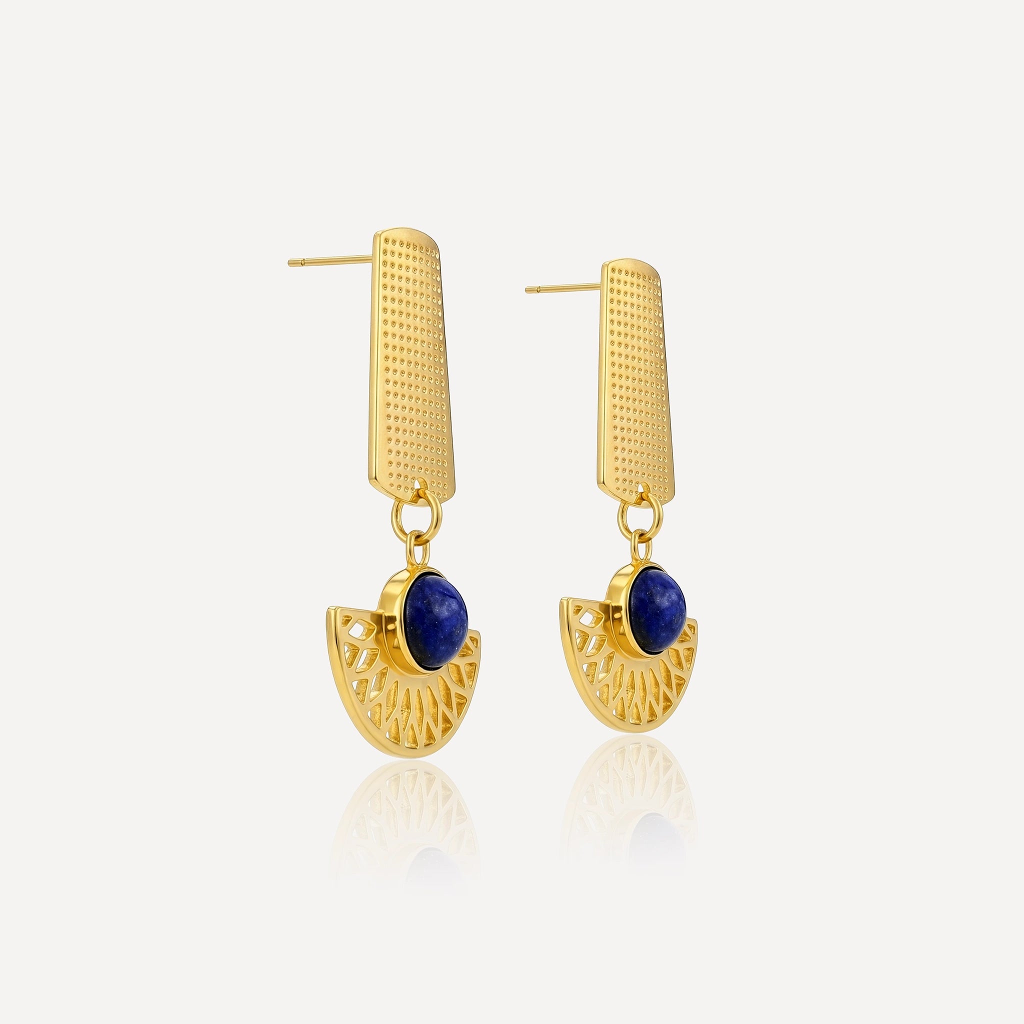 Lotus Azure Earrings