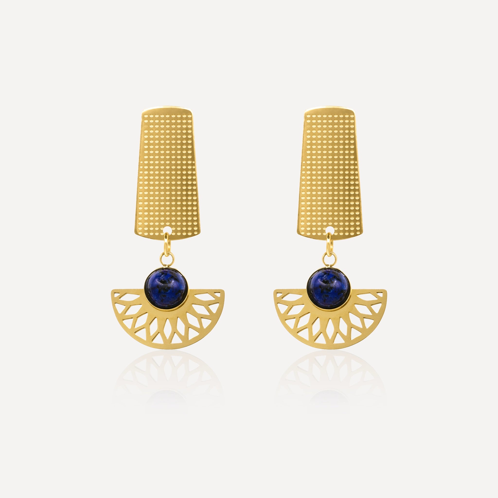 Lotus Azure Earrings